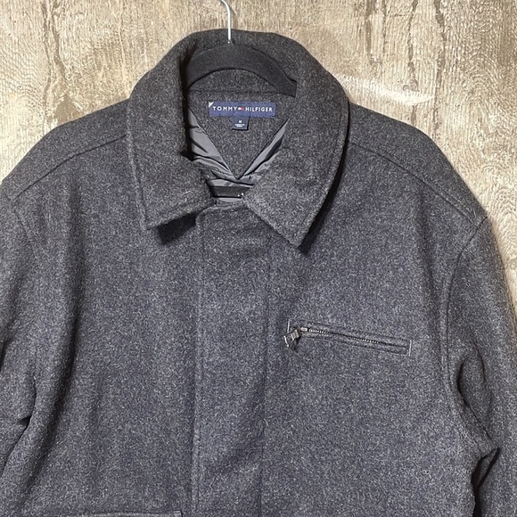 Tommy Hilfiger mens wool blend pea cot jacket - Picture 3 of 7